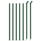 Vidaxl draadgaashek met flens 1,1x10 m groen