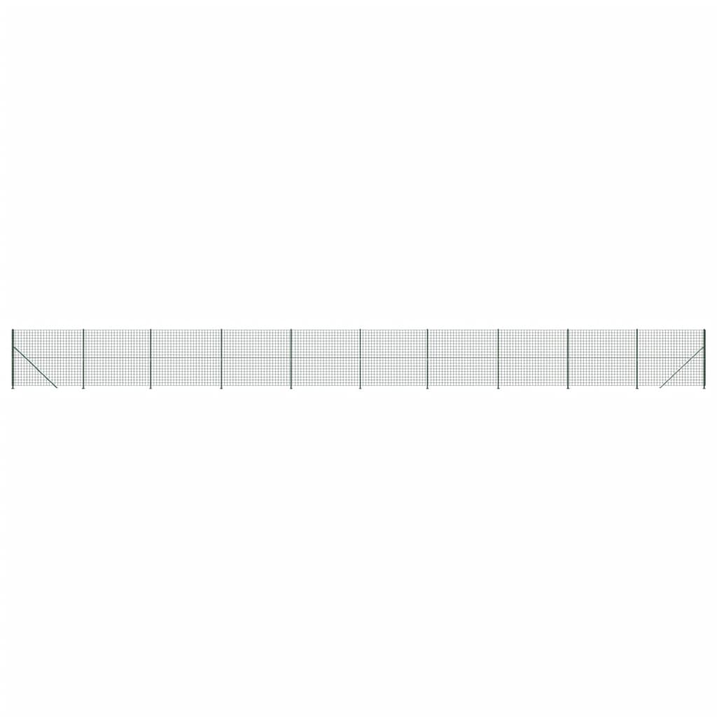 VidaXL Draadgaashek met flens 2x25 m groen