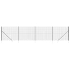 Vidaxl draadgaashek met grondankers 2,2x10 m antracietkleurig