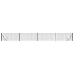 Vidaxl draadgaashek met flens 0,8x10 m antracietkleurig
