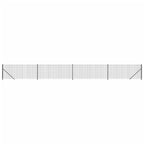 Vidaxl draadgaashek met flens 1x10 m antracietkleurig
