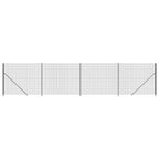 Vidaxl draadgaashek met flens 1,6x10 m antracietkleurig
