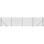 Vidaxl draadgaashek met flens 1,8x10 m antracietkleurig
