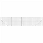 Vidaxl draadgaashek met flens 1,6x10 m antracietkleurig