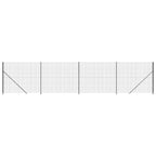 Vidaxl draadgaashek met flens 2,2x10 m antracietkleurig
