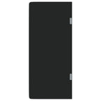 Vidaxl urinoirschot wandgemonteerd 90x40 cm gehard glas zwart