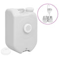 VidaXL Watertank draagbaar met adapter 24 L grijs