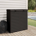 Vidaxl vuilnisbak voor tuin 78x41x86 cm polypropeen zwart
