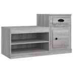 Vidaxl schoenenkast 100x42x60 cm bewerkt hout grijs sonoma eikenkleur
