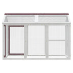 Vidaxl dierenren 141x94x104 cm massief grenenhout mokkakleurig