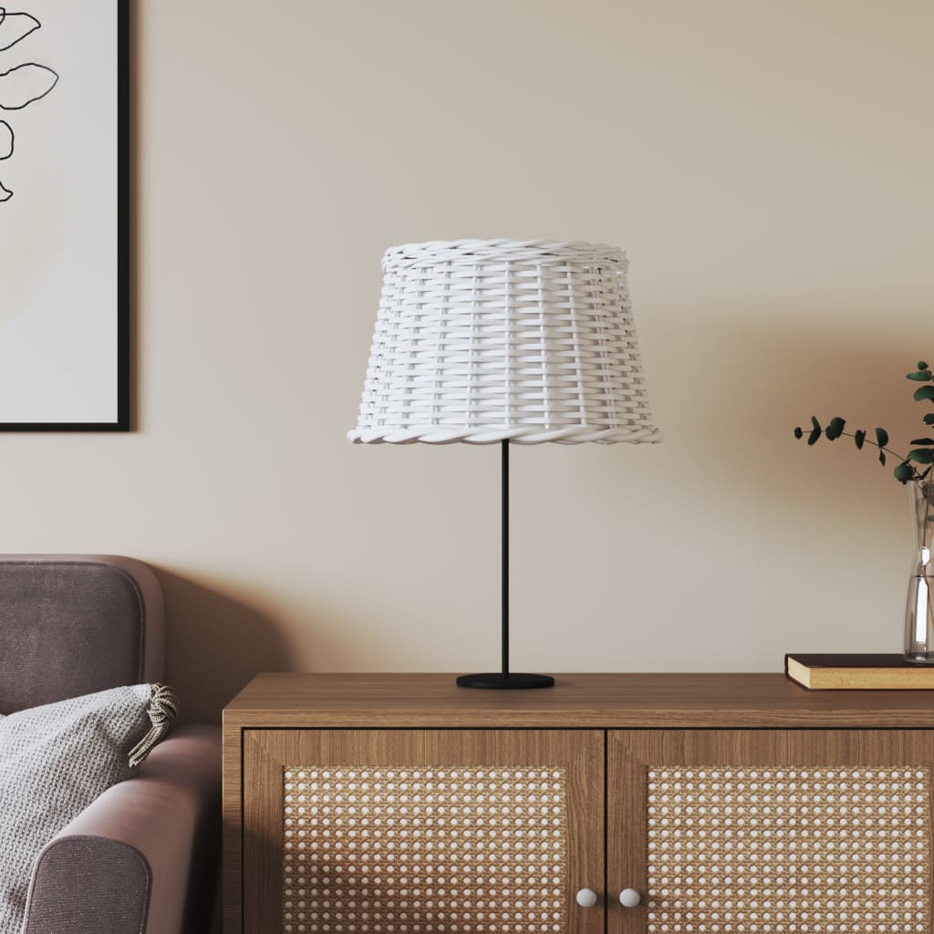 Vidaxl lampenkap ø45x28 cm wicker wit