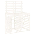 VidaXL Containerberging dubbel massief grenenhout wit