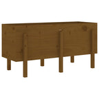 Vidaxl plantenbak verhoogd 121x50x57 cm massief grenenhout honingbruin