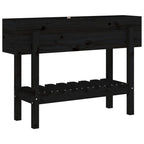 Vidaxl plantenbak verhoogd 101x30x69 cm massief grenenhout zwart