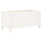 Vidaxl plantenbak 82,5x40x39 cm massief grenenhout wit