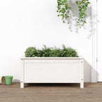 Vidaxl plantenbak 82,5x40x39 cm massief grenenhout wit