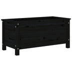 VidaXL Plantenbak 82,5x40x39 cm massief grenenhout zwart