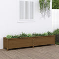 Vidaxl plantenbak verhoogd 199,5x40x39 cm massief grenen honingbruin