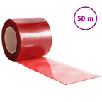 Vidaxl deurgordijn 200x1,6 mm 50 m pvc rood