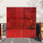 Vidaxl deurgordijn 300x2,6 mm 10 m pvc rood