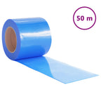 Vidaxl deurgordijn 200x1,6 mm 50 m pvc blauw