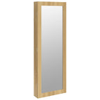 Vidaxl sieradenkast met spiegel wandgemonteerd 37,5x10x106 cm