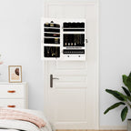 Vidaxl sieradenkast met spiegel wandgemonteerd 37,5x10x67 cm wit