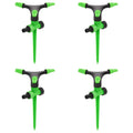 Vidaxl sproeiers 4 st 16x13,5x25,5 cm abs en pp groen en zwart