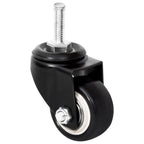 Vidaxl wielen voor plantenbak 4 st 8x3,5x8 cm ijzer zwart