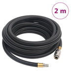 VidaXL Luchtslang hybride 0,6'' 2 m rubber en pvc zwart
