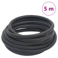 Vidaxl luchtslang hybride 0,6'' 5 m rubber en pvc zwart