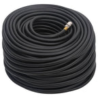 Vidaxl luchtslang hybride 0,6'' 50 m rubber en pvc zwart