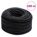VidaXL Luchtslang hybride 0,6'' 100 m rubber en PVC zwart