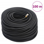 Vidaxl luchtslang hybride 0,6'' 100 m rubber en pvc zwart