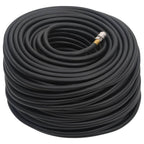 Vidaxl luchtslang hybride 0,6'' 100 m rubber en pvc zwart