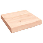 Vidaxl wastafelblad 40x40x(2-6) cm onbehandeld massief hout