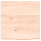 Vidaxl wastafelblad 40x40x(2-6) cm onbehandeld massief hout