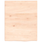 Vidaxl wastafelblad 40x50x2 cm onbehandeld massief hout