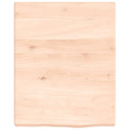 Vidaxl wastafelblad 40x50x(2-4) cm onbehandeld massief hout