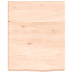Vidaxl wastafelblad 40x50x(2-6) cm onbehandeld massief hout