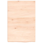 Vidaxl wastafelblad 40x60x(2-4) cm onbehandeld massief hout