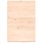 Vidaxl wastafelblad 40x60x(2-6) cm onbehandeld massief hout