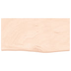 Vidaxl wastafelblad 60x30x(2-4) cm onbehandeld massief hout