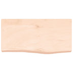 Vidaxl wastafelblad 60x30x(2-6) cm onbehandeld massief hout