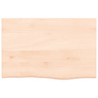 Vidaxl wastafelblad 60x40x2 cm onbehandeld massief hout