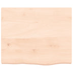 Vidaxl wastafelblad 60x50x(2-4) cm onbehandeld massief hout