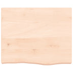 Vidaxl wastafelblad 60x60x(2-6) cm onbehandeld massief hout
