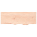 Vidaxl wastafelblad 80x30x(2-6) cm onbehandeld massief hout