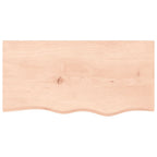 Vidaxl wastafelblad 80x40x2 cm onbehandeld massief hout