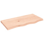 Vidaxl wastafelblad 80x40x(2-4) cm onbehandeld massief hout